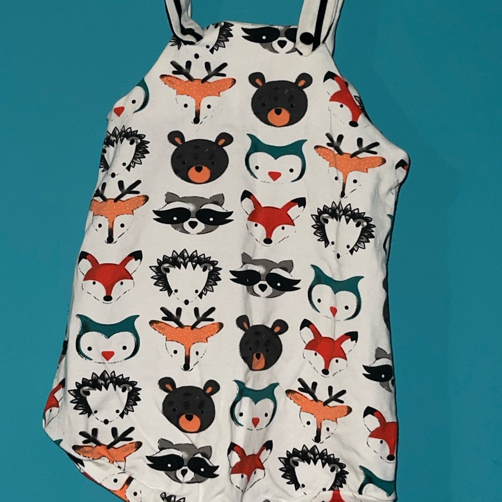 Cute Animal Print Baby Romper